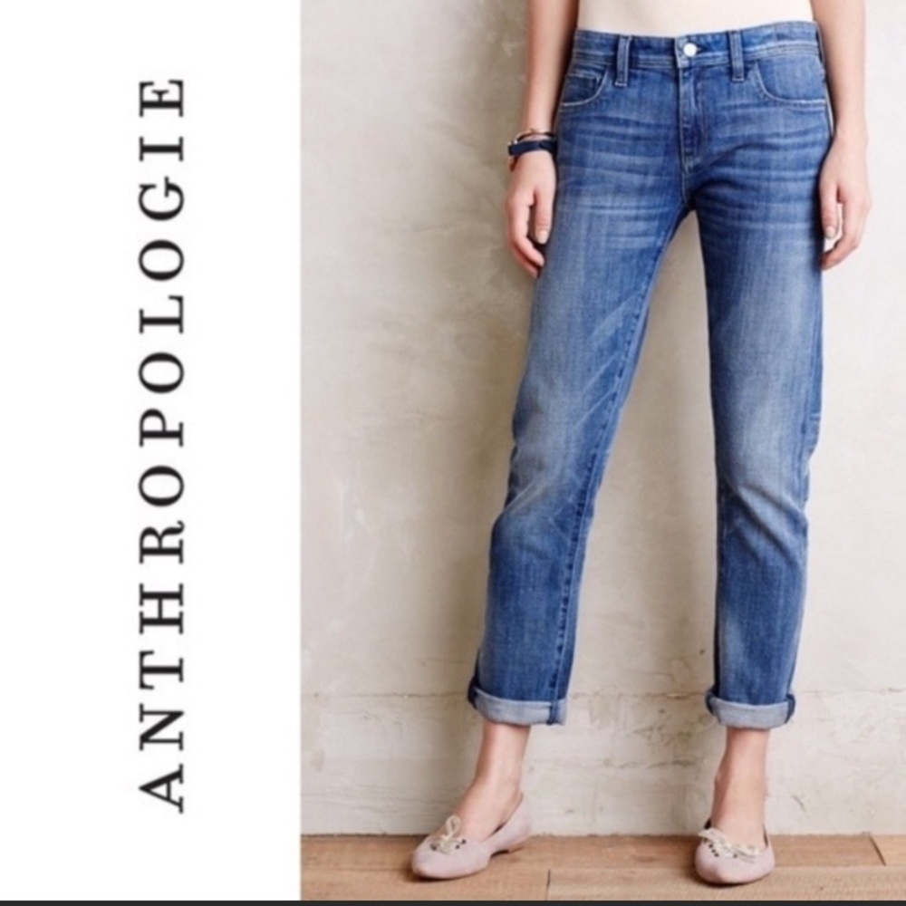 Anthropologie Pilcro & the Letterpress Hyphen Low Rise Denim Jeans Size 28